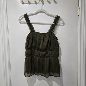 Old Navy Army Green Tank Blouse